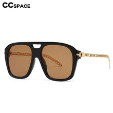 Load image into Gallery viewer, 46555 Square Retro Sunglasses Metal Chain Legs Men Women Shades UV400 Vintage Glasses
