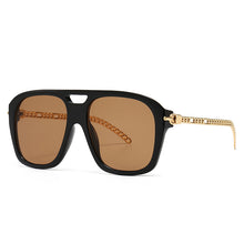 Load image into Gallery viewer, 46555 Square Retro Sunglasses Metal Chain Legs Men Women Shades UV400 Vintage Glasses