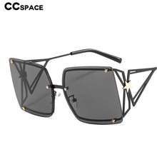 Load image into Gallery viewer, 46556 Oversized Square Rimless Goggle Sunglasses Stars Men Women Shades UV400 Vintage Glasses