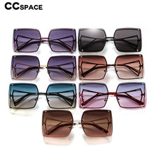 Load image into Gallery viewer, 46556 Oversized Square Rimless Goggle Sunglasses Stars Men Women Shades UV400 Vintage Glasses