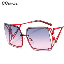Load image into Gallery viewer, 46556 Oversized Square Rimless Goggle Sunglasses Stars Men Women Shades UV400 Vintage Glasses
