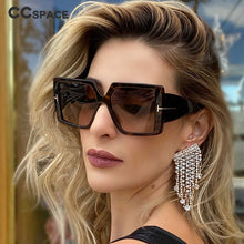 Load image into Gallery viewer, 46561 Oversized Square Goggle Sunglasses Men Women Shades UV400 Vrytage Glasses