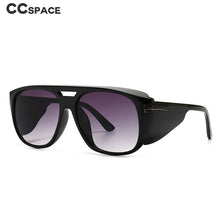 Load image into Gallery viewer, 46565 Square Wide Legs Goggle Sunglasses Men Women Shades UV400 Vintage Glasses