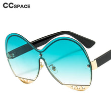 Load image into Gallery viewer, 46578 Oversized Rimless One Lens Sunglasses Stars Men Women Shades UV400 Vintage Glasses