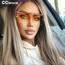 Load image into Gallery viewer, 46589 Oversized Rimless One Lens Sunglasses Men Women Shades UV400 Vintage Glasses