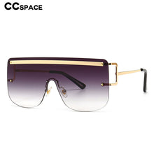 Load image into Gallery viewer, 46589 Oversized Rimless One Lens Sunglasses Men Women Shades UV400 Vintage Glasses