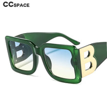 Load image into Gallery viewer, 46598D Oversized The Letter B Square  Sunglasses Men Women Shades UV400 Vintage Glasses