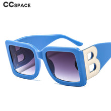 Load image into Gallery viewer, 46598D Oversized The Letter B Square  Sunglasses Men Women Shades UV400 Vintage Glasses