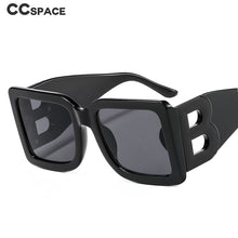 Load image into Gallery viewer, 46598D Oversized The Letter B Square  Sunglasses Men Women Shades UV400 Vintage Glasses