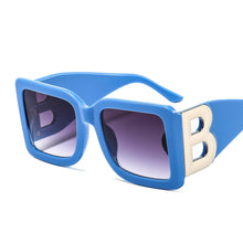 Load image into Gallery viewer, 46598D Oversized The Letter B Square  Sunglasses Men Women Shades UV400 Vintage Glasses
