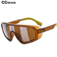Load image into Gallery viewer, 46602 One Lens Oversized Goggle Sunglasses Men Women  Shades UV400 Vintage Glasses