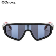 Load image into Gallery viewer, 46602 One Lens Oversized Goggle Sunglasses Men Women  Shades UV400 Vintage Glasses