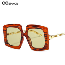Load image into Gallery viewer, 46616 Oversized  Sunglasses Chain Legs Men Women Shades UV400 Vintage Glasses