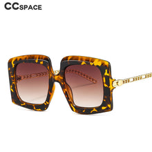 Load image into Gallery viewer, 46616 Oversized  Sunglasses Chain Legs Men Women Shades UV400 Vintage Glasses