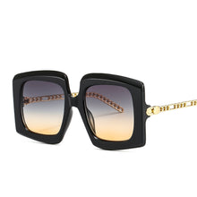 Load image into Gallery viewer, 46616 Oversized  Sunglasses Chain Legs Men Women Shades UV400 Vintage Glasses