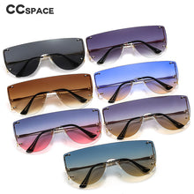 Load image into Gallery viewer, 46623 Oversized Rimless Goggle Sunglasses Men Women Shades UV400 Vintage Glasses