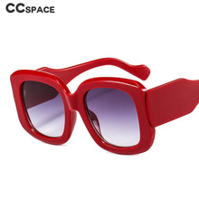Load image into Gallery viewer, 46633 Punk Retro Big Frame Wide Legs Sunglasses Men Women Shades UV400 Vintage Glasses