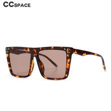Load image into Gallery viewer, 46635 Oversized Square Rivet Sunglasses Men Women Shades UV400 Vintage Glasses