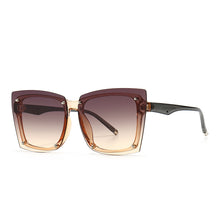 Load image into Gallery viewer, 46636 Square  Sunglasses Rimless Men Women Shades UV400 Vintage Glasses