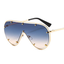 Load image into Gallery viewer, 46640 Oversized One Lens  Men Women Goggle Sunglasses Shades UV400 Vintage Glasses