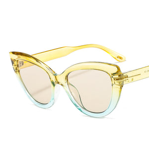 46646 Occhiali da sole retrò Cat Eye Rivet Uomo Donna Tonalità UV400 Occhiali vintage