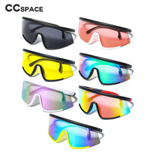 Load image into Gallery viewer, 46674 Oversized Goggles Sunglasses Men Women One Lens Shades UV400 Vintage Glasses