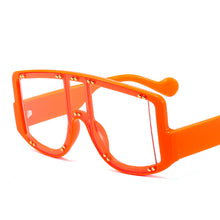 Load image into Gallery viewer, 46681 Oversized One Lens Rivet Punk Sunglasses Men Women Shades UV400 Vintage Glasses