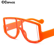 Load image into Gallery viewer, 46681 Oversized One Lens Rivet Punk Sunglasses Men Women Shades UV400 Vintage Glasses