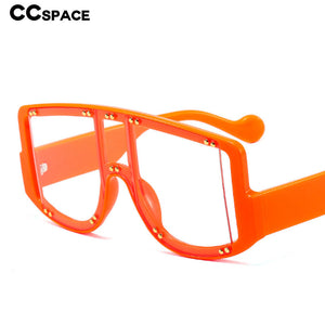 46681 Oversized One Lens Rivet Punk Sunglasses Men Women Shades UV400 Vintage Glasses