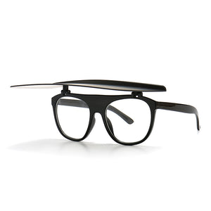 46682 Retro Flip Sun Protection Sunglasses Men Women Shades UV400 Vintage Glasses