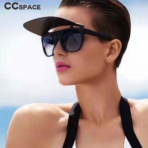 46682 Retro Flip Sun Protection Sunglasses Men Women Shades UV400 Vintage Glasses