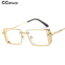 Load image into Gallery viewer, 46696 Steam Punk Metal Frame  Sunglasses Men Women Square Shades UV400 Vintage Glasses