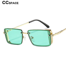 Load image into Gallery viewer, 46696 Steam Punk Metal Frame  Sunglasses Men Women Square Shades UV400 Vintage Glasses