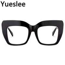 Carica l&#39;immagine nel visualizzatore di Gallery, 46728  Acetate Oversized Glasses Frame Personalized Designer Unisex Large Women Optical Computer Eyeglasses