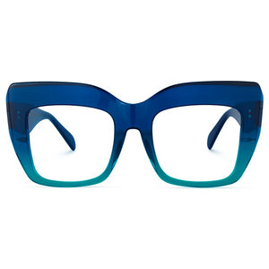 46728  Acetate Oversized Glasses Frame Personalized Designer Unisex Large Women Optical Computer Eyeglasses