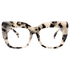 46728  Acetate Oversized Glasses Frame Personalized Designer Unisex Large Women Optical Computer Eyeglasses
