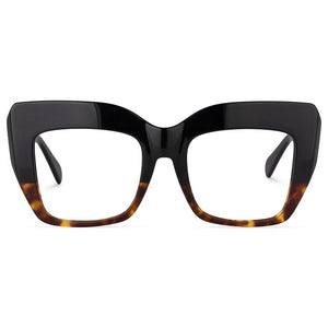 46728  Acetate Oversized Glasses Frame Personalized Designer Unisex Large Women Optical Computer Eyeglasses