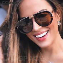 Load image into Gallery viewer, 46838 Foldable Retro Diamond Sunglasses Men Women Shades UV400 Vintage Glasses