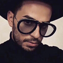 Load image into Gallery viewer, 46838 Foldable Retro Diamond Sunglasses Men Women Shades UV400 Vintage Glasses