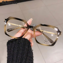 Load image into Gallery viewer, 46870 Plastic Titanium Square Round Anti Blue Light Optical Glasses Frames Men Women TR90 Computer Eyeglasses