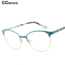 Load image into Gallery viewer, 46884 Anti Blue Light Stainless Steel Optical Eyebrow Grade Glasses Frames Acetate Leg Women Computer Eyeglasses