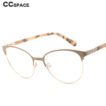 Load image into Gallery viewer, 46884 Anti Blue Light Stainless Steel Optical Eyebrow Grade Glasses Frames Acetate Leg Women Computer Eyeglasses