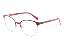 Load image into Gallery viewer, 46884 Anti Blue Light Stainless Steel Optical Eyebrow Grade Glasses Frames Acetate Leg Women Computer Eyeglasses