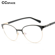 Load image into Gallery viewer, 46884 Anti Blue Light Stainless Steel Optical Eyebrow Grade Glasses Frames Acetate Leg Women Computer Eyeglasses