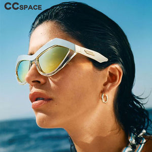 46885 Cat Eye Super Cool Sunglasses Brand Designer Men Women Shades UV400 Vintage Glasses