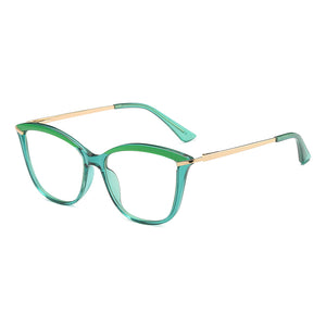 46911 Cat Eye Anti Blue Light Optical Eyebrow Glasses Frames Men Women TR90 Spring Leg Computer Eyeglasses