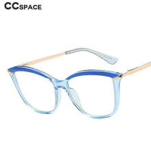 Carica l&#39;immagine nel visualizzatore di Gallery, 46911 Cat Eye Anti Blue Light Optical Eyebrow Glasses Frames Men Women TR90 Spring Leg Computer Eyeglasses