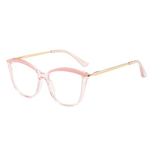 Carica l&#39;immagine nel visualizzatore di Gallery, 46911 Cat Eye Anti Blue Light Optical Eyebrow Glasses Frames Men Women TR90 Spring Leg Computer Eyeglasses