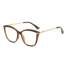 Carica l&#39;immagine nel visualizzatore di Gallery, 46911 Cat Eye Anti Blue Light Optical Eyebrow Glasses Frames Men Women TR90 Spring Leg Computer Eyeglasses