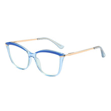 Carica l&#39;immagine nel visualizzatore di Gallery, 46911 Cat Eye Anti Blue Light Optical Eyebrow Glasses Frames Men Women TR90 Spring Leg Computer Eyeglasses